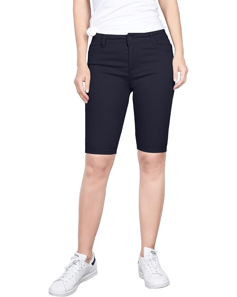 Women's Trendy Skinny 5 Pocket Stretch Uniform Pants Navy3 $12.46 Pants