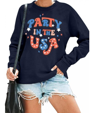 USA Sweatshirt Women American Flag Shirt Patriotic TShirt Stars Stripes Pullover 4th of July Tee Tops Navy2 $17.54 Hoodies & ...