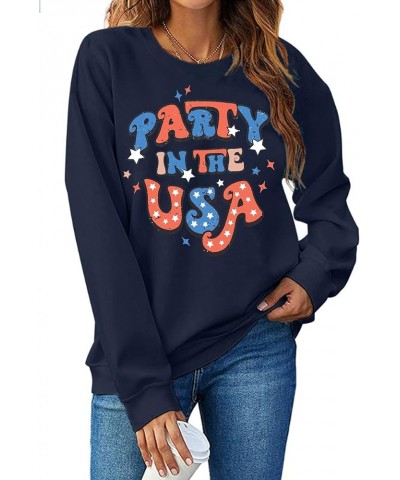 USA Sweatshirt Women American Flag Shirt Patriotic TShirt Stars Stripes Pullover 4th of July Tee Tops Navy2 $17.54 Hoodies & ...