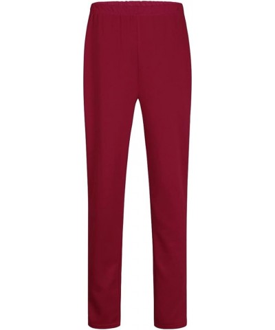 Women's Elegant Business 2 Piece Office Lady Suit Set Work Blazer Pant Wine Red $40.49 Suits