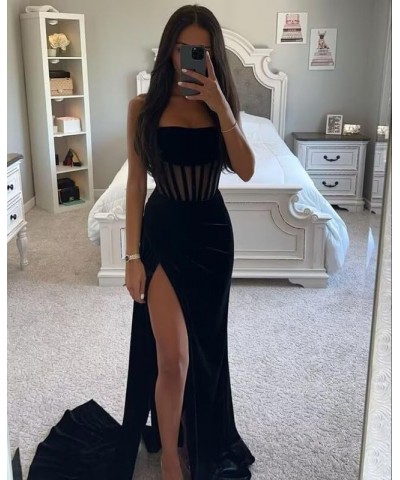 Long Cowl Neck Silk Satin Prom Dresses with High Slit 2024 Mermaid Formal Evening Party Gowns Champagne $36.44 Dresses