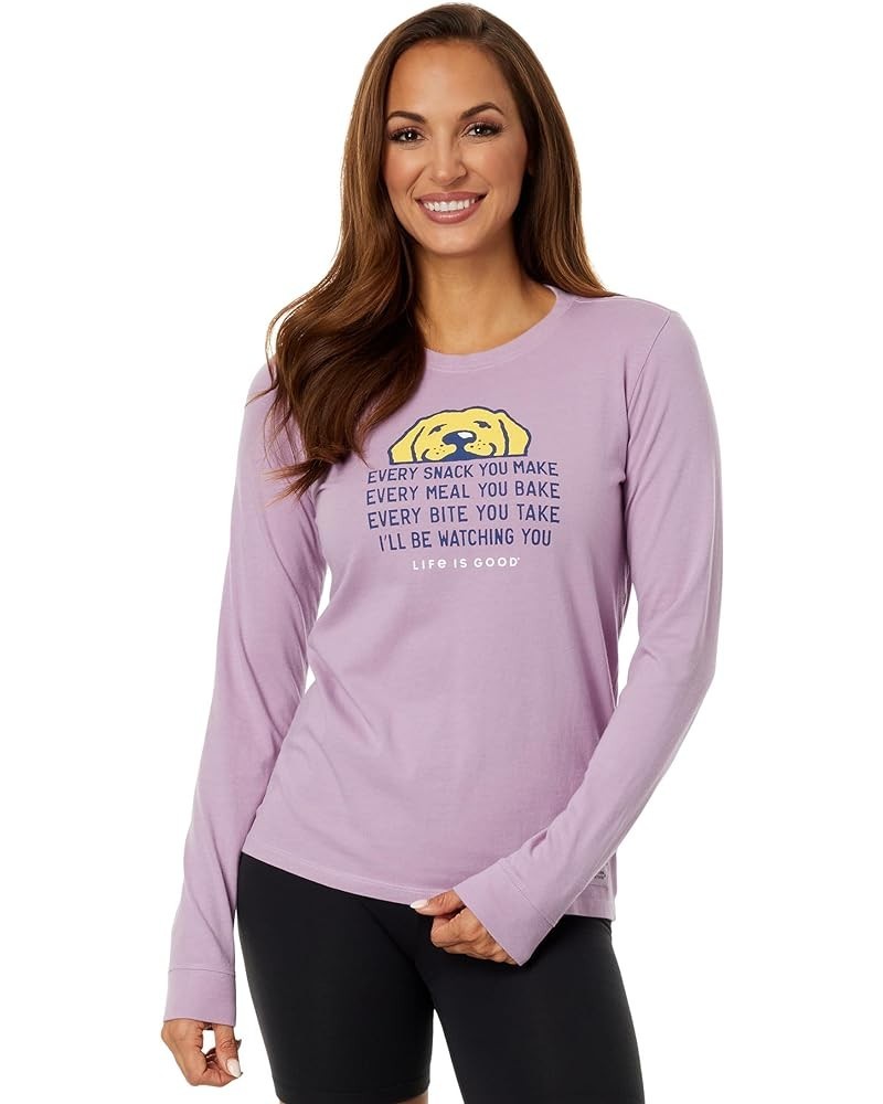 I'll Be Watching You Long Sleeve Crusher™ Tee Violet Purple $15.11 Activewear