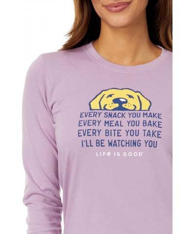 I'll Be Watching You Long Sleeve Crusher™ Tee Violet Purple $15.11 Activewear