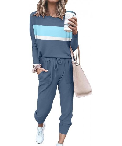 Lounge Sets for Women 2 Piece Fall Outfits 2023 Fashion Trending Now Sweatsuits Tracksuits with Pockets Work Out Sets 03-deni...