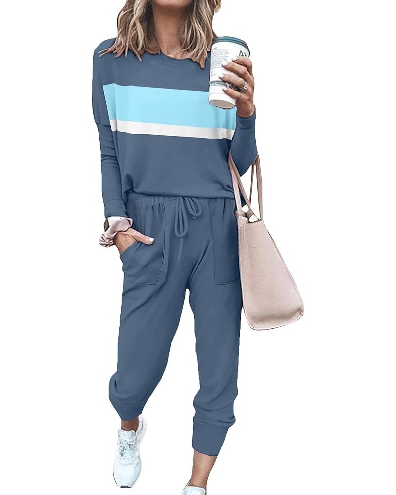 Lounge Sets for Women 2 Piece Fall Outfits 2023 Fashion Trending Now Sweatsuits Tracksuits with Pockets Work Out Sets 03-deni...