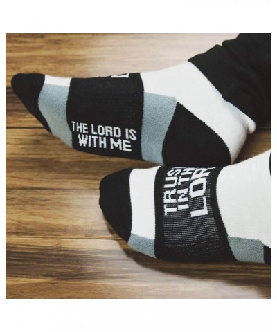 Inspirational Athletic Running Socks | Women's Woven Low Cut | Inspirational Slogans | Over 25 Styles Trust in the Lord (Blac...