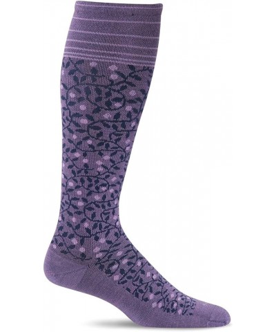 Women's New Leaf Firm Graduated Compression Sock Plum $19.24 Activewear