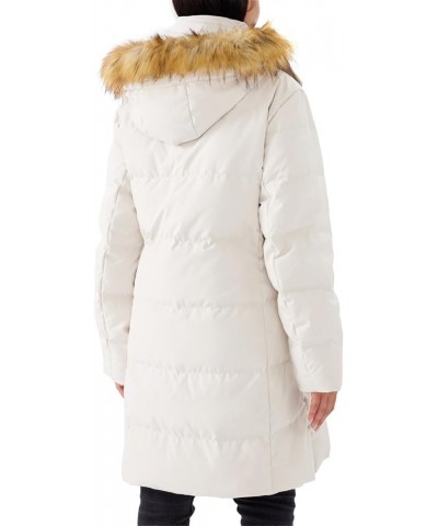 Women's Winter Long Warm Puffer Jacket Warm Down Coat with Faux Fur Removable Hood White $37.62 Jackets