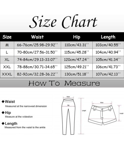 Womens Linen Pants Elastic High Waisted Straight Leg Palazzo Pants with Pockets Solid Roll Up Comfy Baggy Sweatpants Trousers...