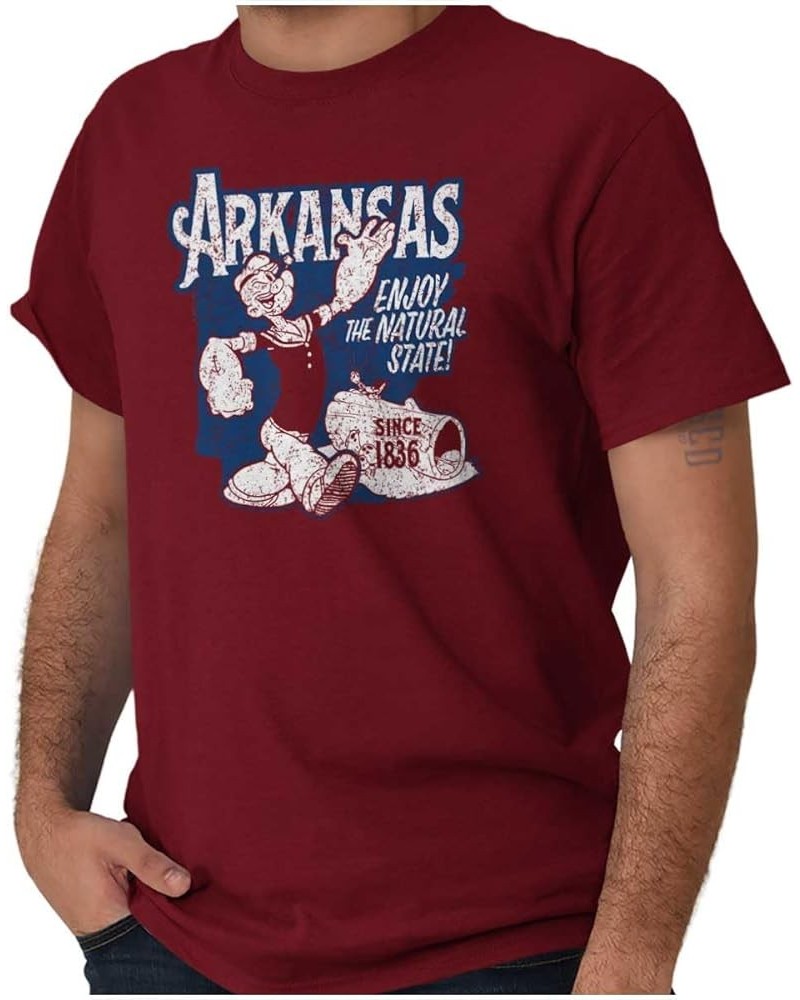 Popeye Cartoon American States Graphic T Shirt Men or Women Arkansas $11.89 T-Shirts