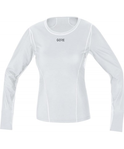 Windproof Women's Inner Layer Long Sleeve Shirt Light Grey/White $39.81 Activewear