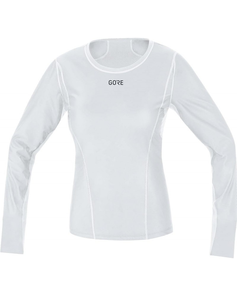 Windproof Women's Inner Layer Long Sleeve Shirt Light Grey/White $39.81 Activewear