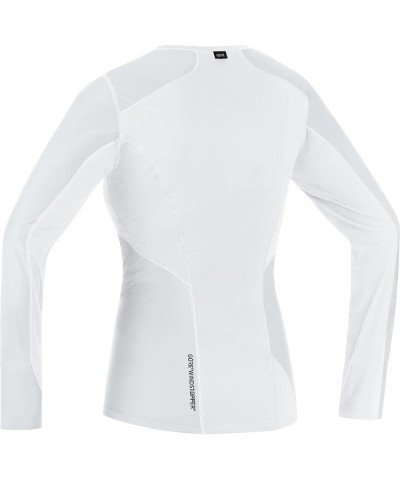 Windproof Women's Inner Layer Long Sleeve Shirt Light Grey/White $39.81 Activewear