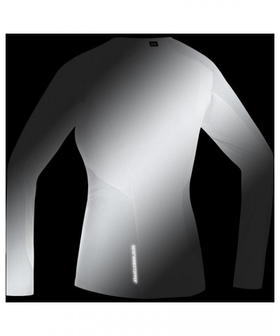 Windproof Women's Inner Layer Long Sleeve Shirt Light Grey/White $39.81 Activewear