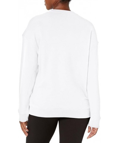 Women's Trefoil Crew Sweatshirt White $20.34 Activewear