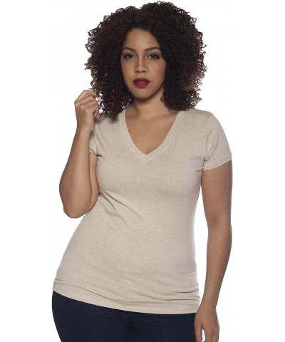 4 Pack Zenana Women's Basic V-Neck T-Shirts Black, Grey $12.42 T-Shirts