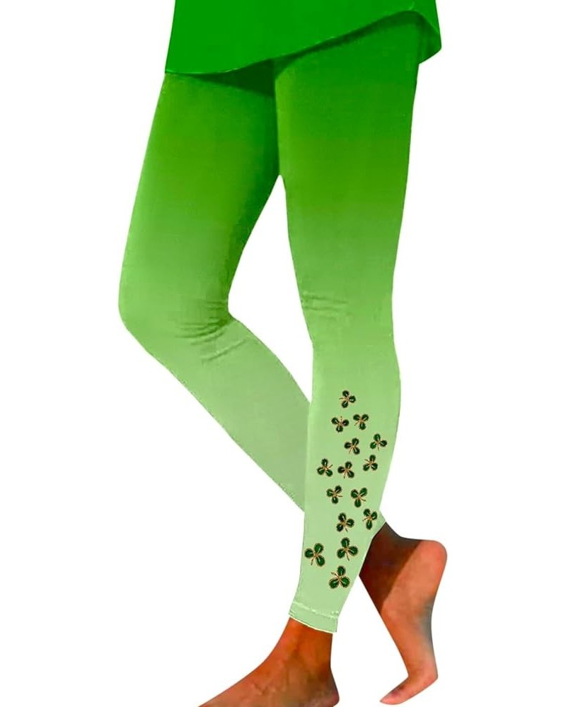 Leggings for Women Workout Out Leggings St Pa Day Print Color Block Pants Soft Stretchy Leggings Fitness Yoga Fitting Tights ...