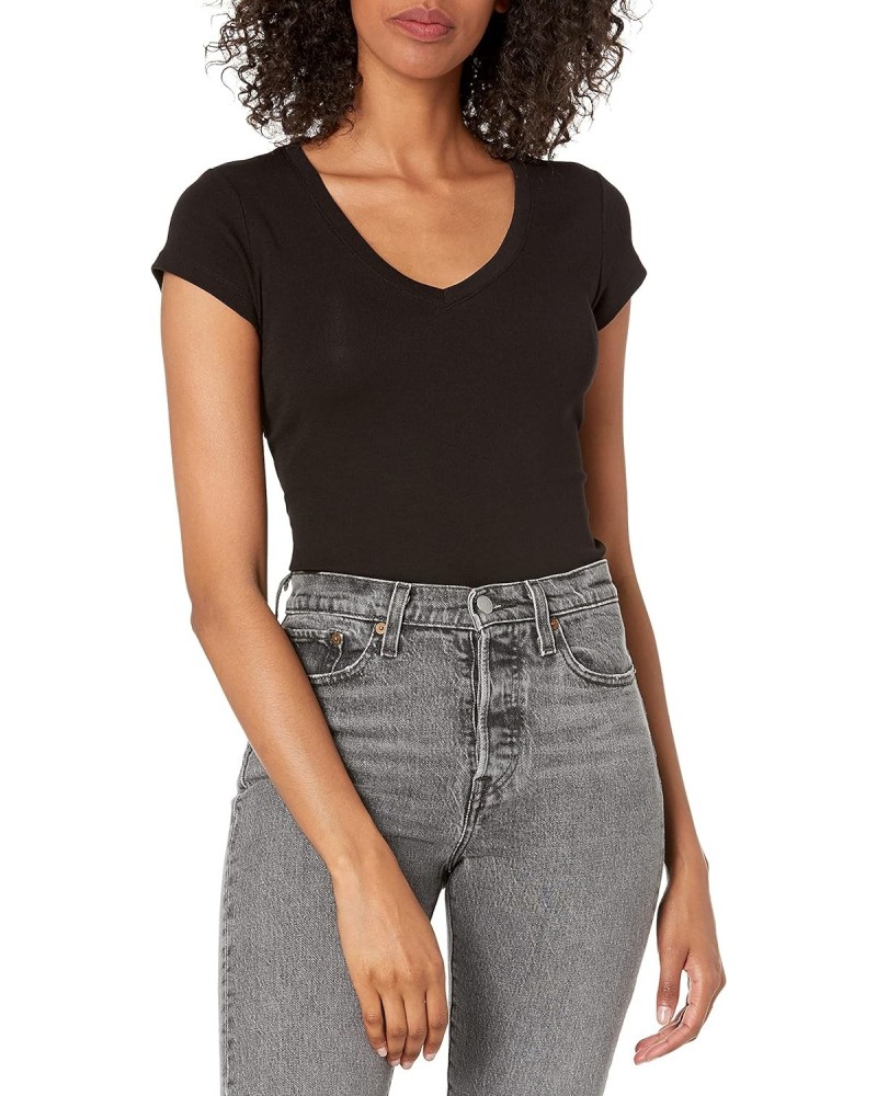 Jeans womens Jeans Women's Crew Neck Bodysuit, Black, Medium US $11.33 Bodysuits