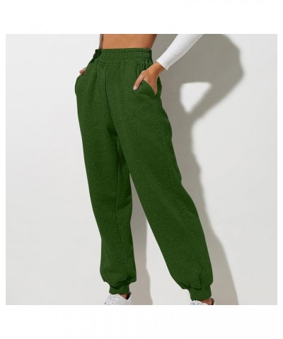 Womens High Waisted Loose Sweatpants Oversized Comfy Workout Joggers Athletic Fashion Lounge Pants A12 Army Green $14.99 Acti...