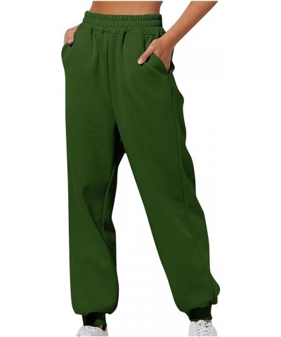 Womens High Waisted Loose Sweatpants Oversized Comfy Workout Joggers Athletic Fashion Lounge Pants A12 Army Green $14.99 Acti...