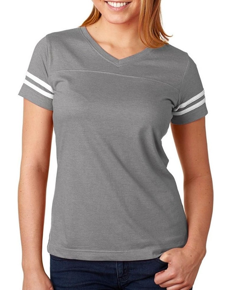 Ladies Gameday Mash-Up Long Sleeve Fine Jersey Tee (3534) Vintage Heather/Blended White $7.88 T-Shirts