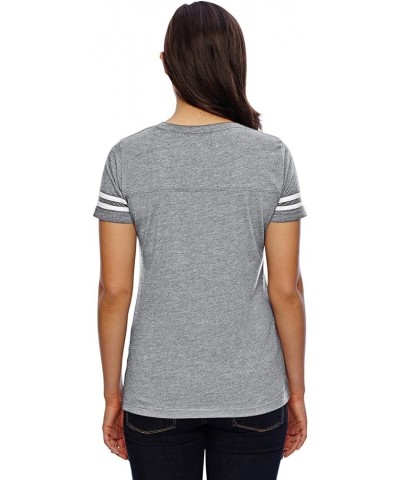 Ladies Gameday Mash-Up Long Sleeve Fine Jersey Tee (3534) Vintage Heather/Blended White $7.88 T-Shirts