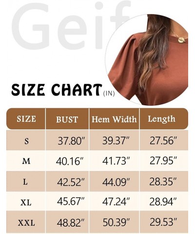 Sweatshirts for Women Crewneck Puff Sleeve Tunic Tops Lightweight Sweaters Fashion 2023 06-light Green $10.00 Hoodies & Sweat...