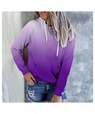 Womens Womens Cute Hoodies Drawstring Long Sleeve Hooded Pullover Tie Dye Sweatshirt Trendy Teen Girls Fall Clothes 2023 J019...