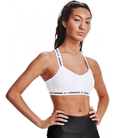 Women's Crossback Low Bra White (100)/Black $19.60 Lingerie