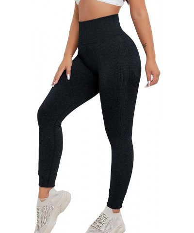 Seamless Scrunch Butt Lifting Leggings for Women Tummy Control High Waisted Gym Workout Yoga Pants Navy $14.10 Leggings