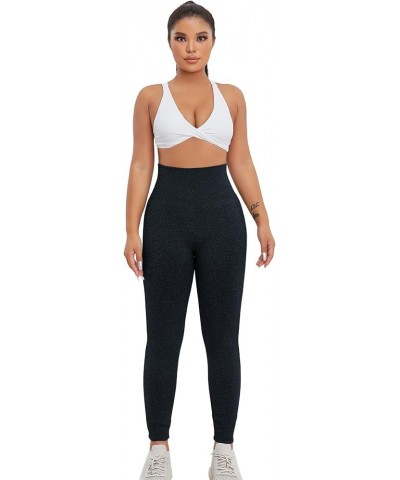 Seamless Scrunch Butt Lifting Leggings for Women Tummy Control High Waisted Gym Workout Yoga Pants Navy $14.10 Leggings