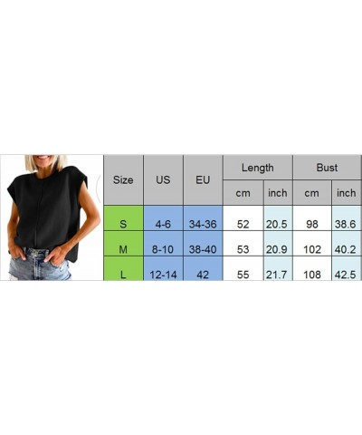 Women 2023 Mock Neck Sweater Vest High Neck Cap Sleeve Knit Ribbed Sweater Top C-cap Sleeve Apricot Sweater Vest $13.34 Sweaters