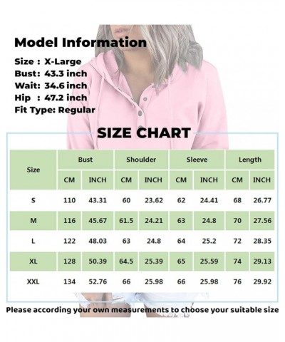 Button Down Shirts For Women Fall Loose Oversized Hoodie Long Sleeve Drawstring Pockets Clothes Winter Solid Outfits J286-bla...