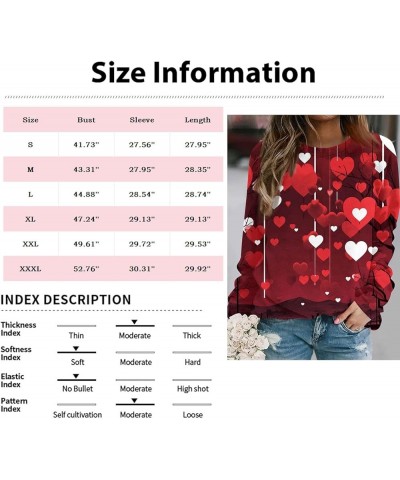 Girls Valentines Gifts,Long Sleeve Shirts For Women Lightweight Crewneck Loose 2024 Valentines Pullover For Women 2-black $10...