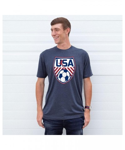 Soccer USA Short Sleeve T-Shirt | Soccer Tee | Youth and Adult Sizes Adult Navy $17.15 Tops