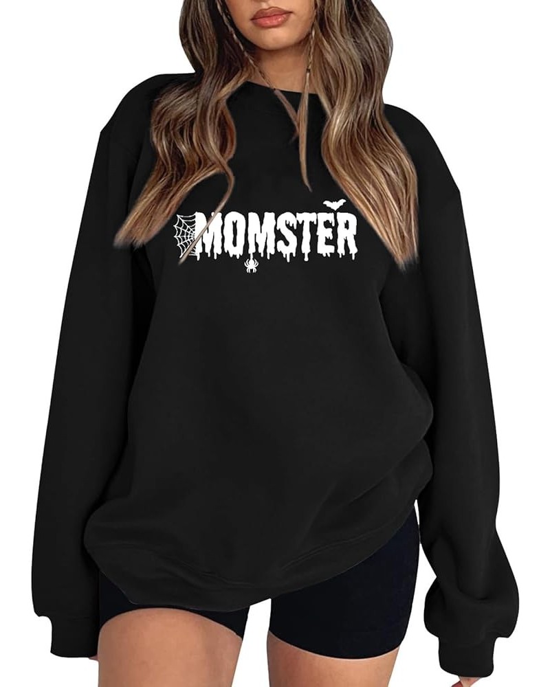 Sweatshirts for Women Fall Fashion 2023 Casual Loose Pullover Crewneck Long Sleeve Oversized Blouses Tops Y1-black $8.54 Acti...