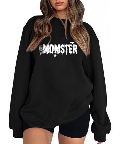 Sweatshirts for Women Fall Fashion 2023 Casual Loose Pullover Crewneck Long Sleeve Oversized Blouses Tops Y1-black $8.54 Acti...