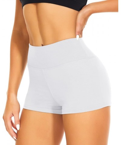 Workout Biker Shorts Women - 3"/5" High Waisted Tummy Control Spandex Booty Volleyball Gym Shorts for Yoga Dance 3 IN White $...