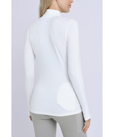 Women's Lightweight Fusion Quickdry Long Sleeve Half-Zip Running Top Cloud White $13.80 Activewear