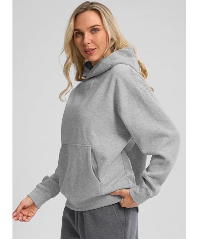 Hoodies for Women Oversized Fleece Sweatshirt with Pocket Loose Fit Casual Athletic Workout Pullover Heather Grey $23.51 Acti...