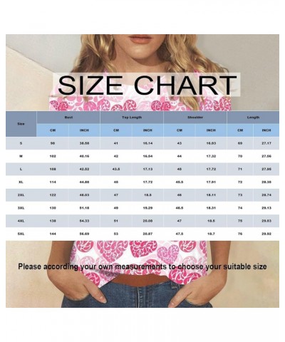 Valentine Day 3/4 Sleeve Tops for Women Cute Love Heart Print Crewneck Tees Blouses Casual Plus Size Basic Tops 02-pink $9.85...