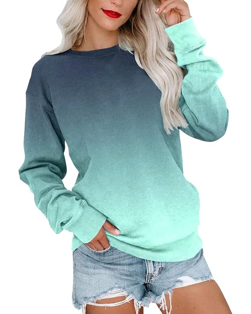 Womens Long Sleeve Valentines Day Shirt Crewneck Sweatshirt Casual Loose Blouses Cute Holiday Tops Pullover I-01-blue $13.49 ...