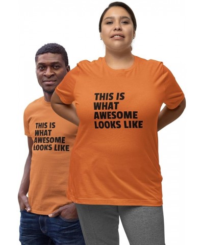 Unisex Short Sleeve Collection: Sizes M-6XL, Diverse Designs on Quality Shirts - Perfect for Gifting & Style! Awesome Orange ...