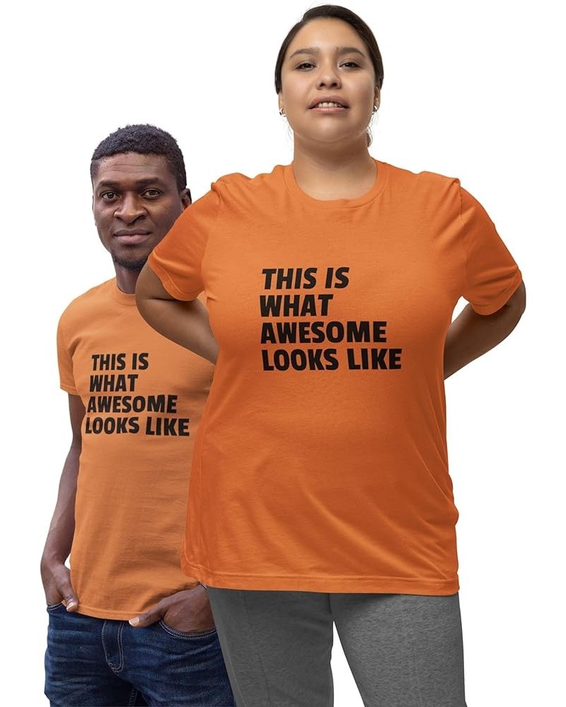 Unisex Short Sleeve Collection: Sizes M-6XL, Diverse Designs on Quality Shirts - Perfect for Gifting & Style! Awesome Orange ...