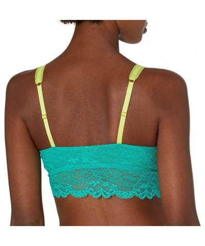 Women's Claudia Lace Bralette Emerald $12.64 Lingerie