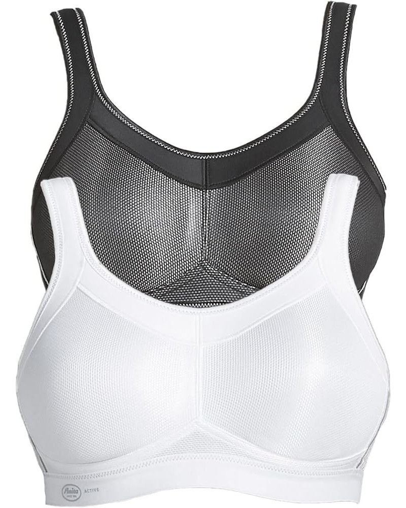 Women's Wire Free Sports Bra 5529 (Pack of 2) Black/White $55.25 Lingerie