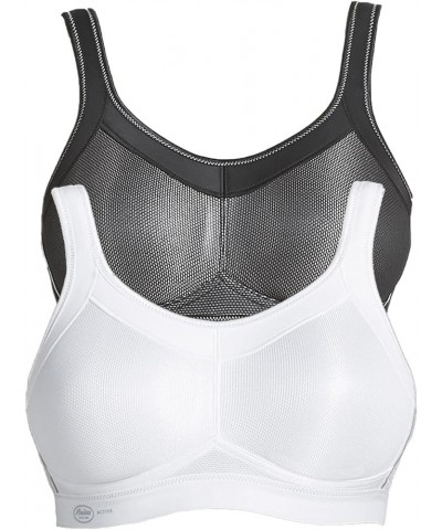 Women's Wire Free Sports Bra 5529 (Pack of 2) Black/White $55.25 Lingerie