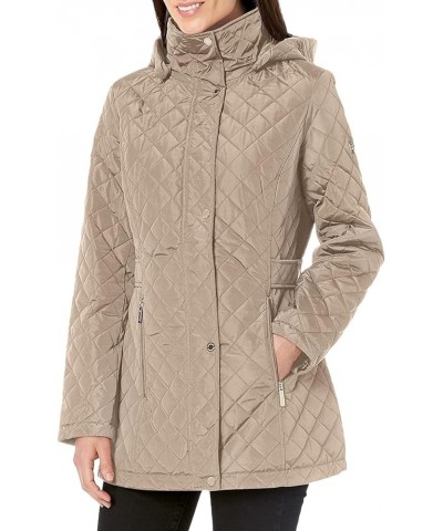 Women's Quilted Jacket, Stylish & Trendy Coat Sand $12.29 Jackets