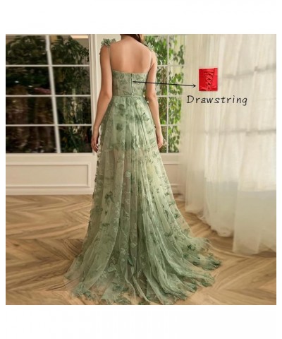 3D Butterfly Lace Appliques Prom Dresses for Women Tulle Wedding Dress Long Ball Gown Homecoming Dress Sky Blue-l $46.55 Dresses