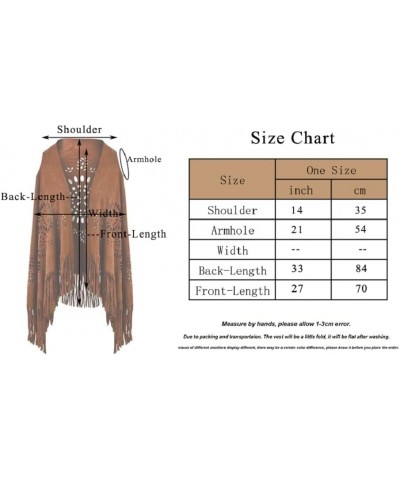 Fashion Women's Faux Suede Laser Cut Triangle Stoles Cape Shrug Scarf With Tassel Shawls Sun Brown $24.18 Sweaters